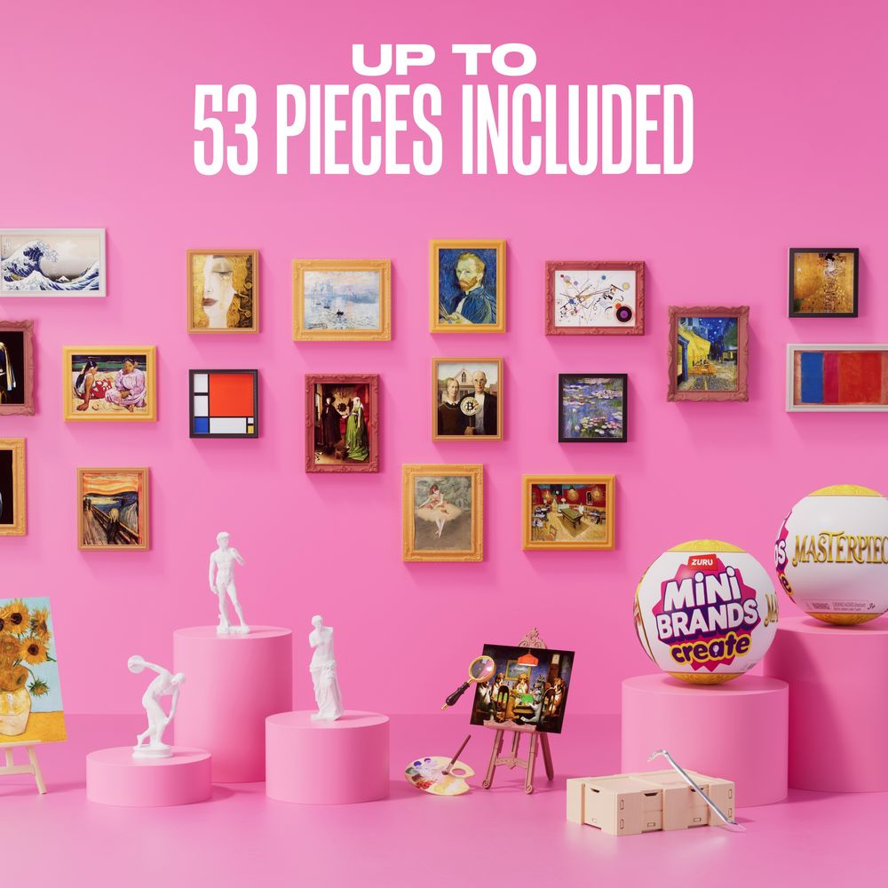 Mini Masterpieces gallery wall in miniature